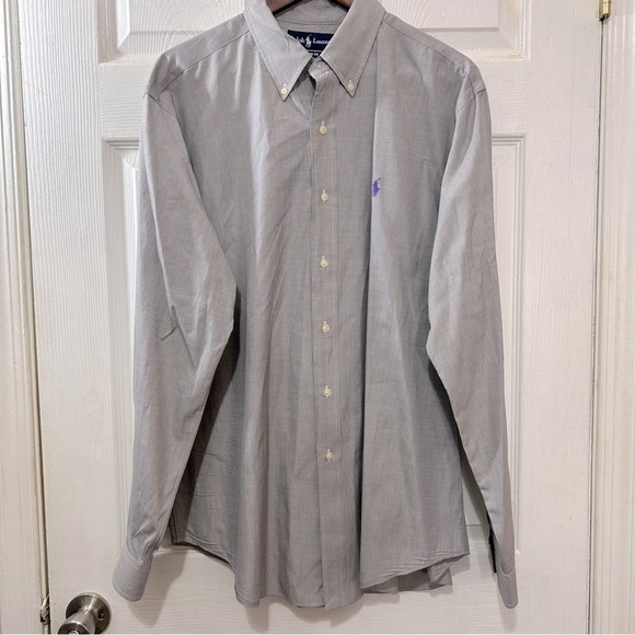 Polo Ralph Lauren Other - POLO Ralph Lauren Button Down Shirt Men's Classic Fit Gray Purple Size XL